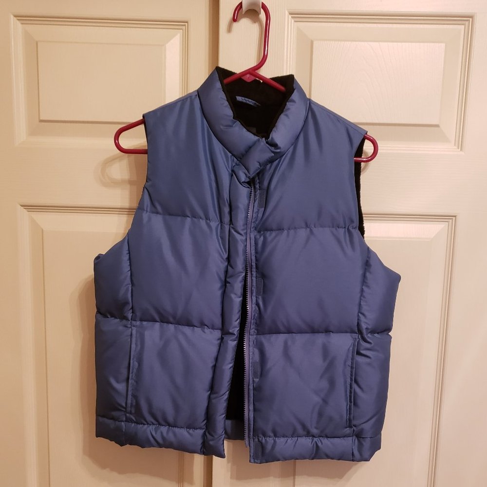 GAP Blue Puffer Vest Size M